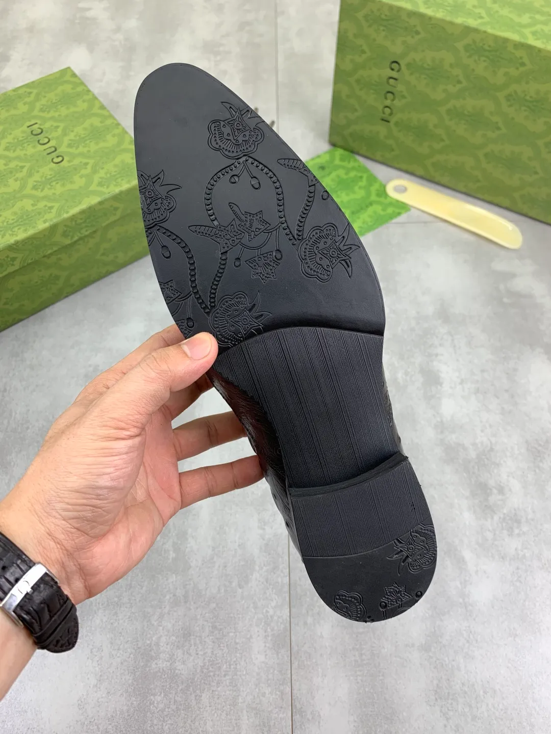 Men's Men's Shoes 💰P500 [New Style] 💰💎💎💎 [Gucci] GUCCI high-end men's formal business leather shoes, original order 1:1! Original imported high-end calfskin, original metal buckle, imported first-layer pigskin lining for feet, original high-end outsole, men's shoe size: 38-44